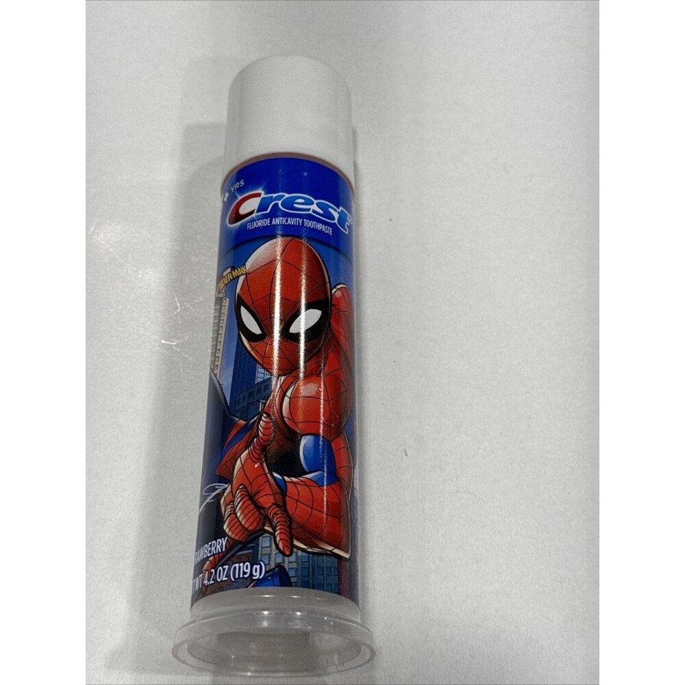 Crest Kid’s Toothpaste Pump Marvel Spiderman Strawberry Flavor 4.2 B53